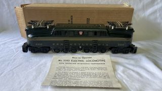 Lionel 2332 Pennsylvania Gg1 Electric Locomotive (47 - 49) Dark Green