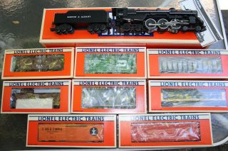 Lionel 6 - 8606 Boston & Albany 4 - 6 - 4 Hudson 784 Plus 8 Freight Cars Complete Set