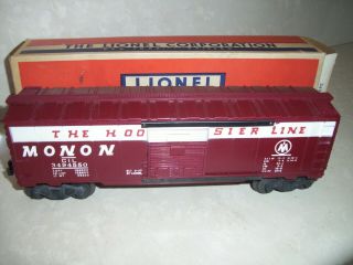 Lionel 3494 - 550 Monon Operating Boxcar With Box,  Appears Unrun