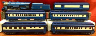 Mth 2.  0 Railking 30 - 4192 Jersey Central Blue Comet Set 4 - 6 - 2 Loco W/5 Cars