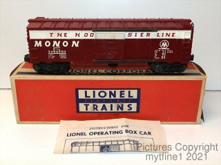 Lionel 3494 - 550 - Monon Operating Boxcar With Box
