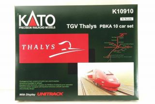 Kato N - Scale K10910 Thalys Pbka 10 Car Set With Display Unitrack Very Rare