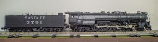 3rd Rail Atsf 3751 Steam Locomotive O Scale,  Three Rail -