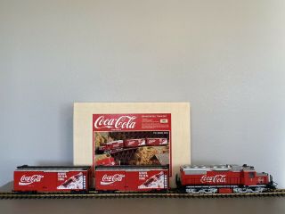 Lgb 72854 :: Limited Edition 192 Coca - Cola Set W/ Diesel Loco & 2 Boxcars