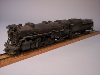 O Scale Brass 2 - 8 - 2 Steam Locomotive Painted For C & O