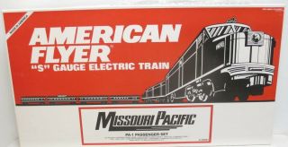 American Flyer 6 - 49601 Missouri Pacific Pa - 1 Aa S Gauge Diesel Train Set Ln/box