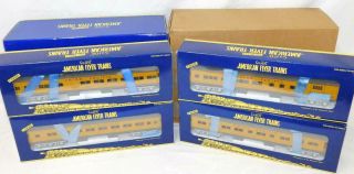 American Flyer 6 - 48978 Union Pacific Rr 4 Cars Heavyweight Passenger Up S Gauge