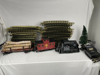 Aristo Craft G Scale 1554 Santa Fe Lil Critter Diesel Locomotive And 36pc Track