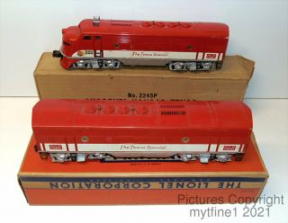 Lionel 2245 - Texas Special F3 Ab Units With Boxes