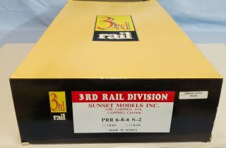 Sunset Models 3rd Rail Division Prr 6 - 8 - 6 S - 2 Engine W Ob. .  Tk