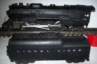 Hte Lionel Postwar 736 2 - 8 - 4 Berkshire W/2046w Streamline Tender