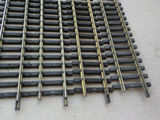 Aristo - Craft ART - 30193 (12) 4.  5 ' Straight USA Style Brass Track Sections G Scale 2