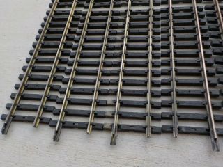 Aristo - Craft ART - 30193 (12) 4.  5 ' Straight USA Style Brass Track Sections G Scale 5
