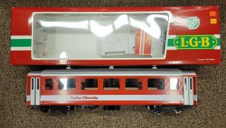 Lgb 3267 G Scale Furka - Oberlap Red Passenger 2nd Class Coach Car
