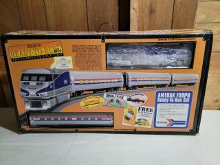 Mth 30 - 4101 - 1 Amtrak Railking F59ph O Gauge Diesel Train Set With Ps 2.  0 Ex/box