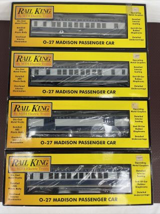 Rail King Mth Texas & Pacific Madison 4 Car Passenger Set 30 - 6220,  21,  22,  & 23