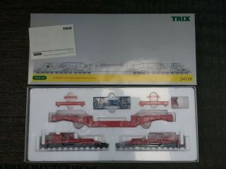 Ho Trix Schnabel Type Transport Car With 24 Axles 24338