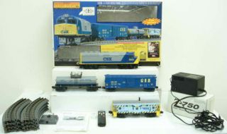 Mth 30 - 4034 - 1 Csx Railking F40ph O Gauge Diesel Train Set W/ps 2.  0 Ex/box