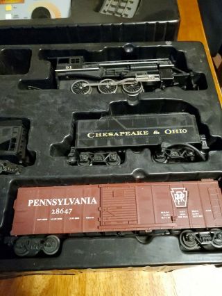 O Gauge 3 - Rail Mth Rail King 91 Set Chesapeake And Ohio Pennsylvania