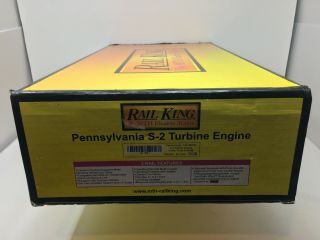 RAIL KING PENNSYLVANIA S - 2 TURBINE ENGINE & TENDER O SCALE 30 - 1149 - 1 2