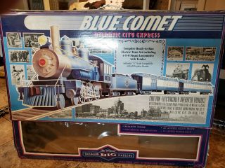 Bachmann Big Haulers Blue Comet Atlantic City Express 4 - 6 - 0 Steam Loco 58616