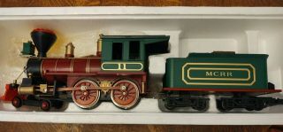 Kalamazoo Toy Train Mcrr Steam Engine,  G Gauge,  With Tender,  Made In Usa