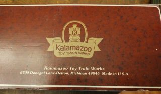 Kalamazoo Toy Train MCRR Steam Engine,  G gauge,  with tender,  made in USA 2