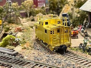 HO SUNSET MODELS BRASS PENNSYLVANIA R.  R.  STEEL CABIN CABOOSE N5B WITH ANTENNA 3