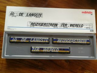 Marklin 4391 “longest Passenger Train“ Car Set Ex/box
