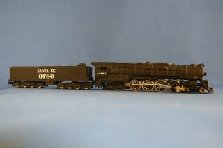 N Scale Bachmann Steam Locomotive Santa Fe 4 - 8 - 4 3780 " Northern " -