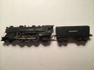 Lionel 1666 Prewar 2 - 6 - 2 Black Steam Locomotive W/ Tender