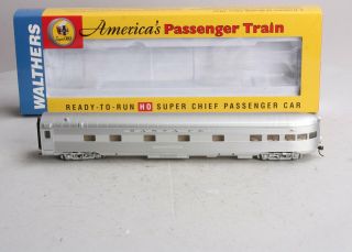 Walthers 932 - 9008 Ho Scale Santa Fe Chief P - S Observation - Lounge Ln/box