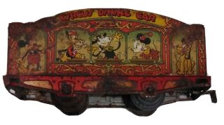 1935 Lionel Mickey Mouse Disney Circus Dining Car Train