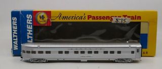 Walthers 932 - 9008 Ho Scale Santa Fe Chief P - S Observation - Lounge Ex/box