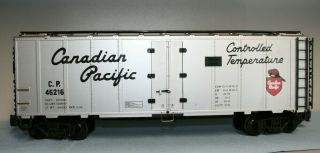 G Scale Aristocraft Steel Reefer Car Canadian Pacific (cp) Art - 46216