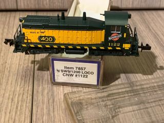 N Scale Life - Like Sw9 - 1200 Locomotive Cnw 7857 Northwestern 1122