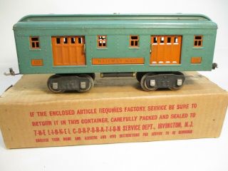 Lionel 332 Railway Mail Car Peacock Orange Ob Standard Gauge X6648