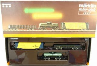 Marklin 8687 Z Scale Alaska Railroad & Basf Freight Set Ex/box