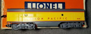 Lionel Train Non - Powered F3 B Unit Union Pacific Railroad 6 - 8481.  Our X1555