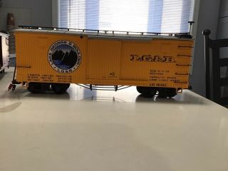 Lgb G Scale Lake George And Boulder Steam Sound Yellow Car 43672