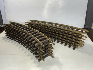 Lgb G Scale Model Trains No 15000 (1500) X 12 Curved Brass Track 30° R2