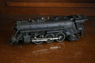 Vtg Lionel O Gauge Post War 2 - 6 - 2 1666 Steam Locomotive
