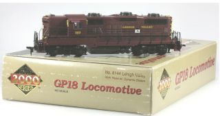 Life Like Proto 2000 8144 Ho Lehigh Valley Gp18 Diesel Locomotive,  Ex/bx