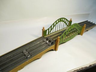 Lionel 101 Bridge 3 Pc P Green Tan Standard Gauge X6641