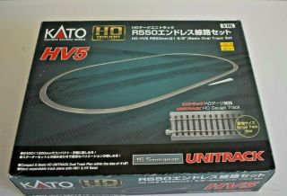 Kato 3 - 115 Ho Scale Hv5 R550mm (21 5/8 ") Basic Oval Track Set