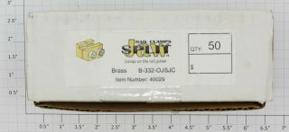 Split Jaw B - 332 - Ojsjc Brass Over The Joiner Split Jaw Clamp (box Of 50)