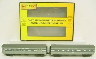 Mth 30 - 6024 O Nyc Railking O - 27 Streamlined Combo/diner Passenger Set (set Of 2)