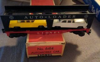 Lionel 6414 Auto Loader With Four Cars See Photos