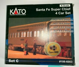 Kato N 106 - 6003 Santa Fe Chief 4 Car Passenger Set C