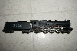 N Scale Trix Steam Locomotive Santa Fe 4 - 6 - 2 3420 -